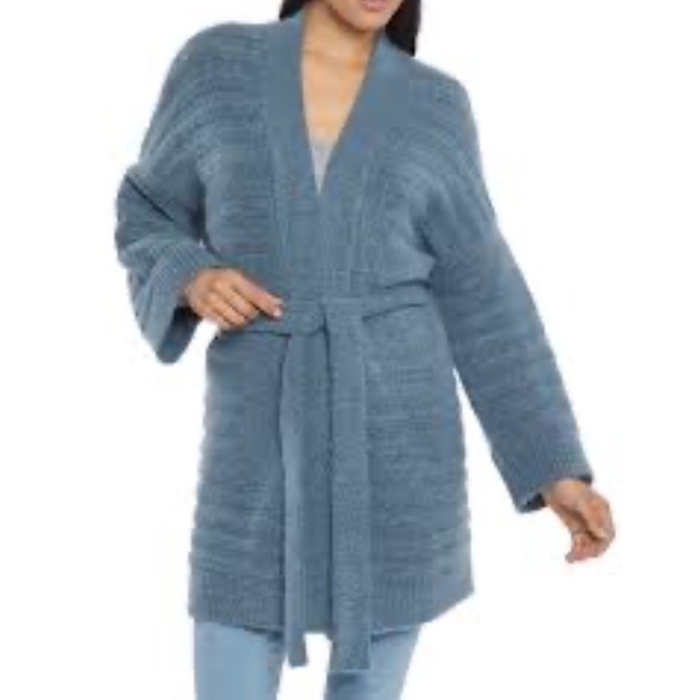 NYDJ‎ Belted Knit Kimono Cardigan Sweater Size Large-XL Teal